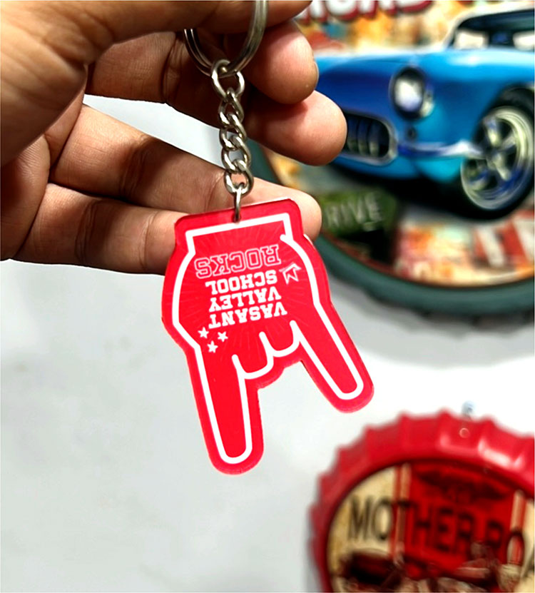 acrylic keychain, custom keychains, custom cut keychains Delhi